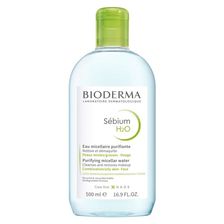 Bioderma Sebium H2O Detergente Struccante Pelle Mista 500 ml