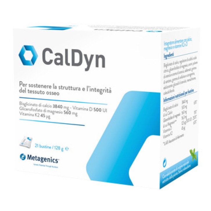 CalDyn 21 Bustine - Integratore Calcio Magnesio e Vitamine D e K2