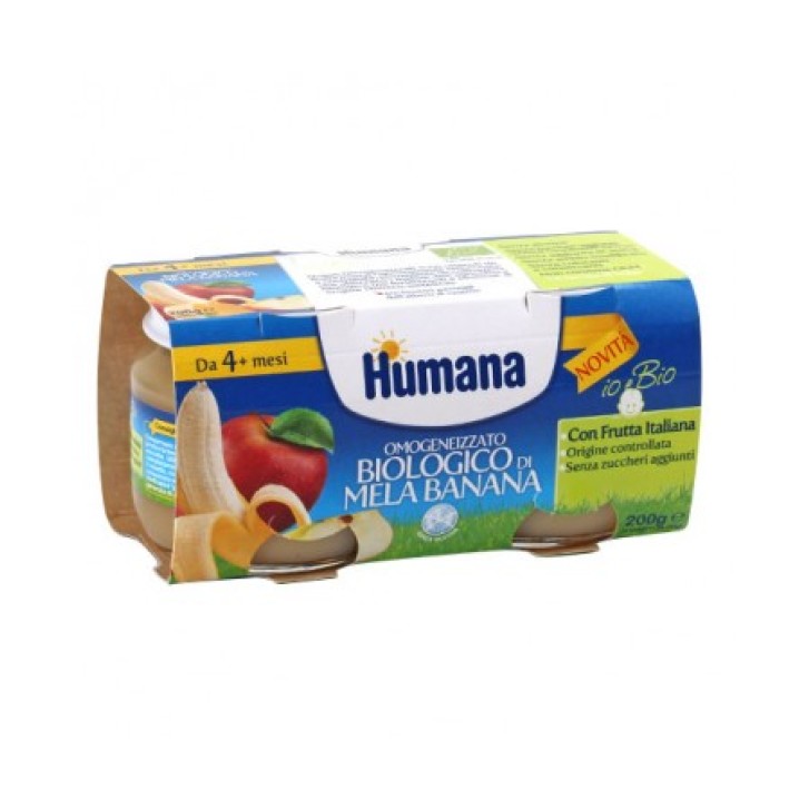 Humana Omogeneizzato Mela Banana 2 x 100 grammi