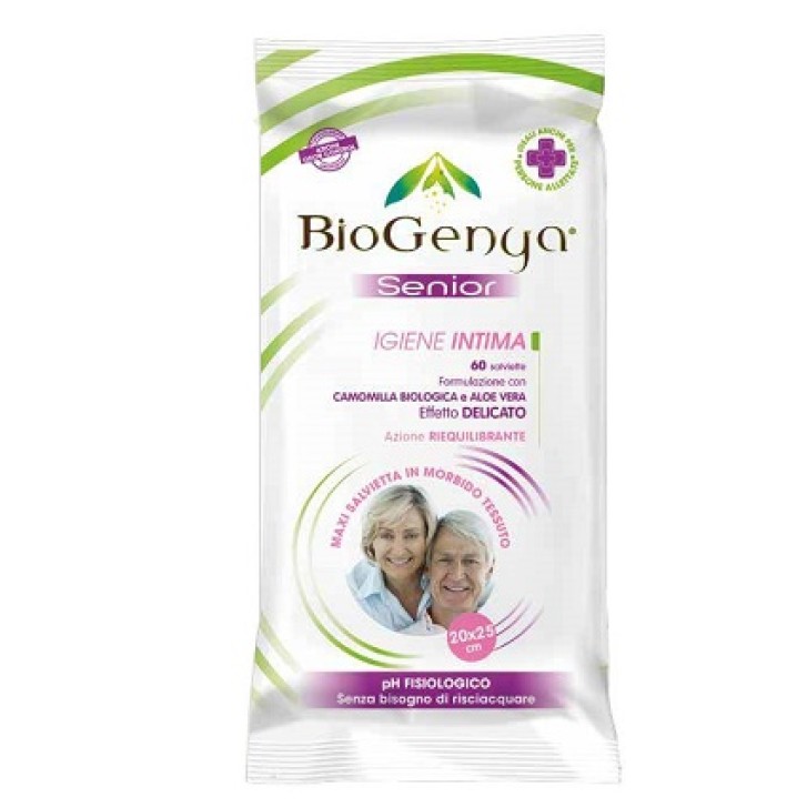 Biogenya Senior Salviettine Igiene Intima 60 pezzi