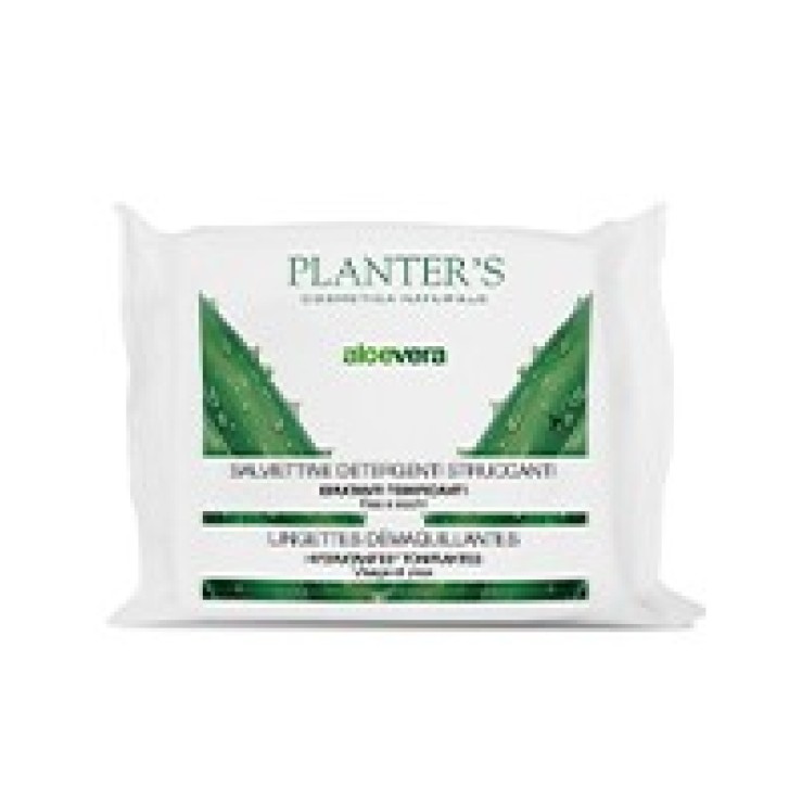 Planter's Aloe Vera Salviettine Detergenti Struccanti 20 pezzi