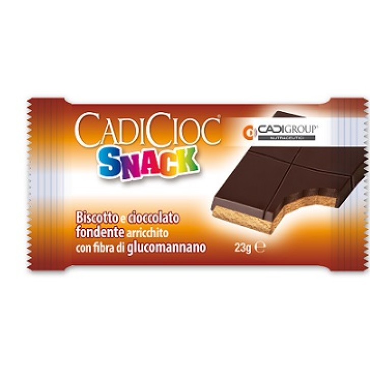 Cadicioc Snack Biscotto e Cioccolato Fondente 23 grammi