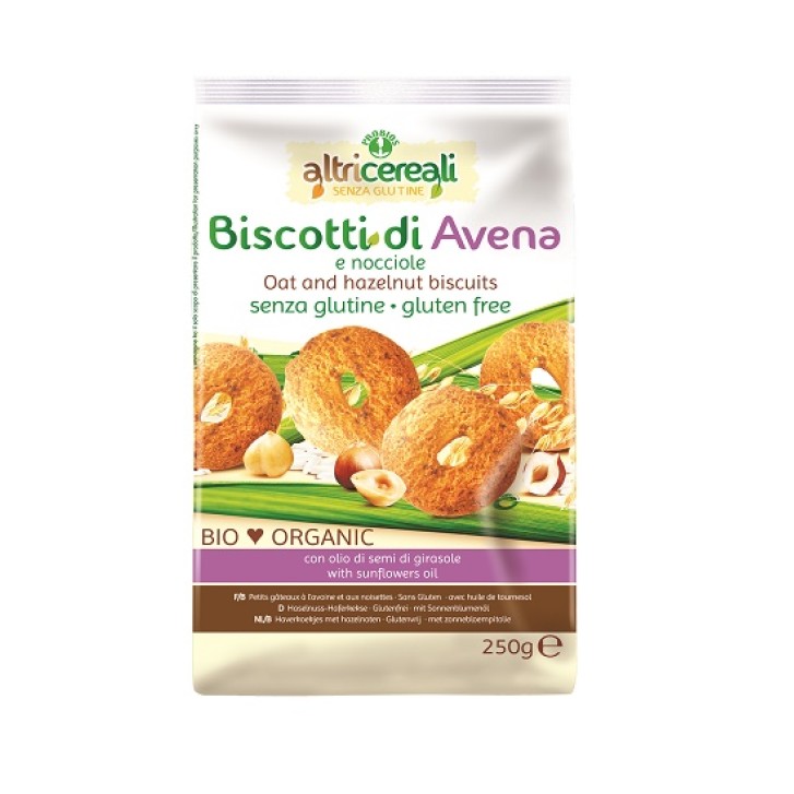 Altricereali Biscotti Avena/Nocciola 250 grammi