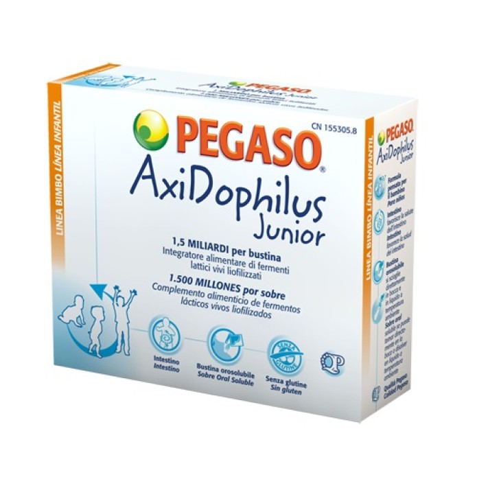 Pegaso Axidophilus Junior 14 Bustine - Integratore Fermenti Lattici