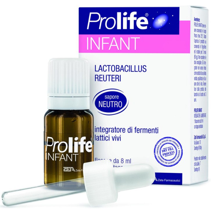 ProLife Infant Reuteri Gocce 8 ml - Integratore Fermenti Lattici Vivi Bambini e Neonati