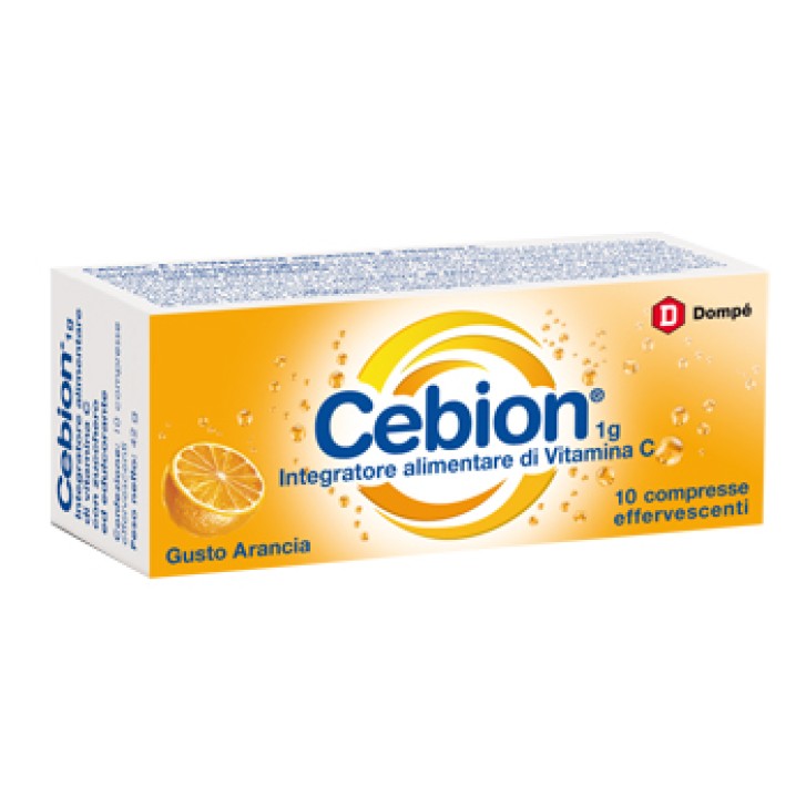 Cebion Effervescente Arancia 10 Compresse - Integratore Alimentare Vitamina C