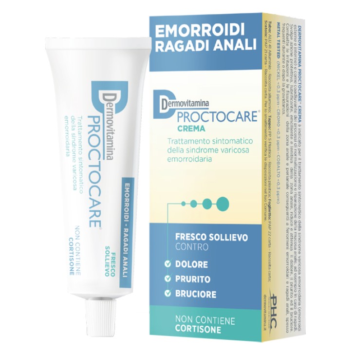 DermoVitamina ProctoCare Crema Emorroidi Ragadi Anali 30 ml
