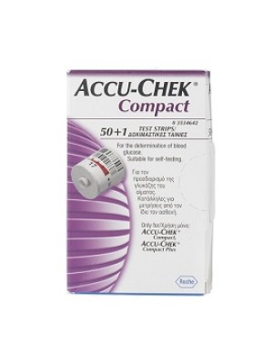 Accu-Chek Compact Strisce Reattive Glicemia 51 Pezzi