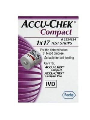 Accu-Chek Compact Strisce Reattive Glicemia 17 Pezzi