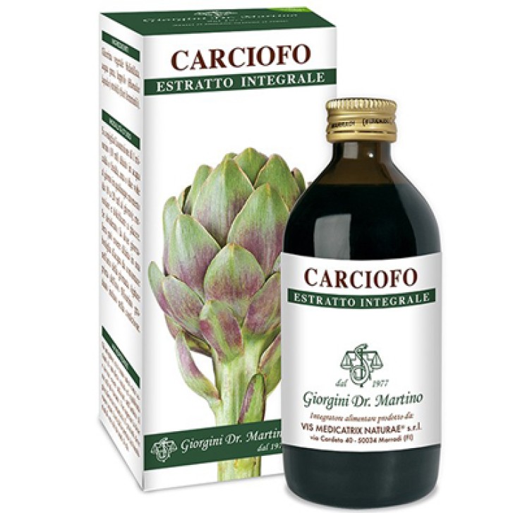 Carciofo Estratto Integrale 200 ml Dr. Giorgini - Integratore Colesterolo