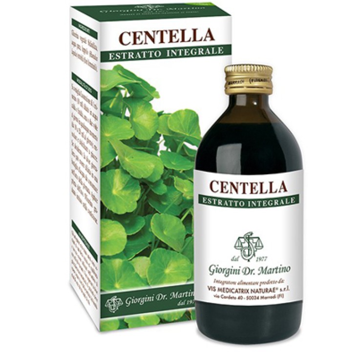 Centella Estratto Integrale 200 ml Dr. Giorgini - Integratore Anticellulite