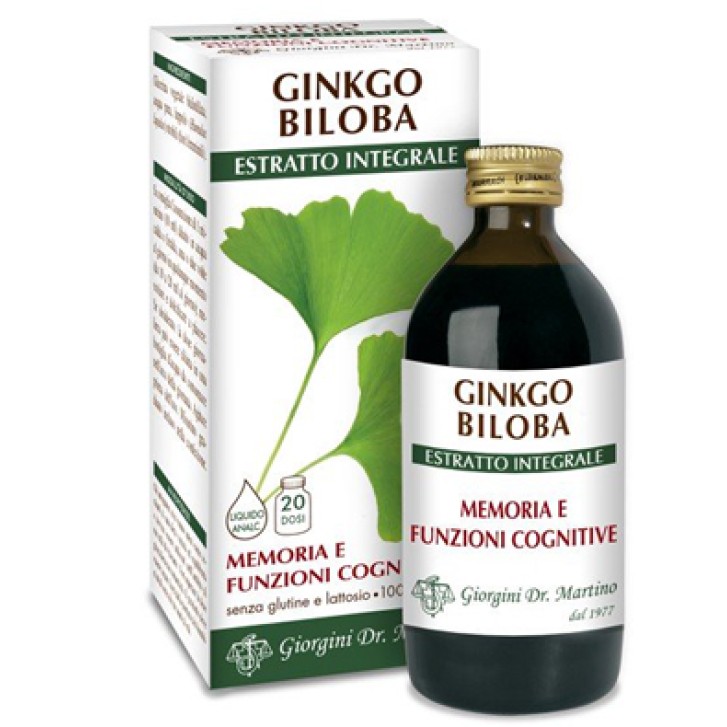 Ginkgo Biloba Estratto Integrale 200 ml Dr. Giorgini - Integratore Memoria