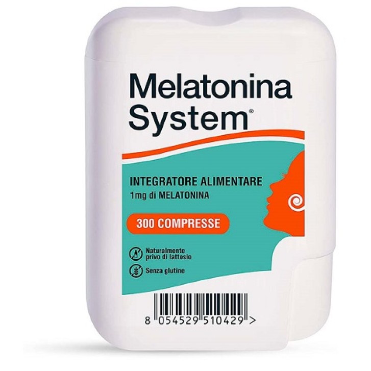 Melatonina System 1mg 300 Compresse - Integratore Alimentare