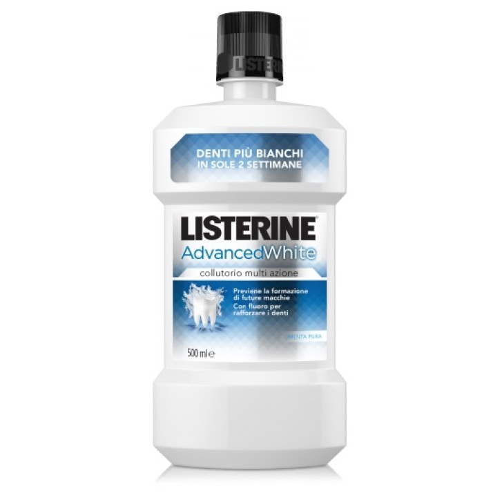 Listerine Advanced White Collutorio Denti Bianchi 500 ml