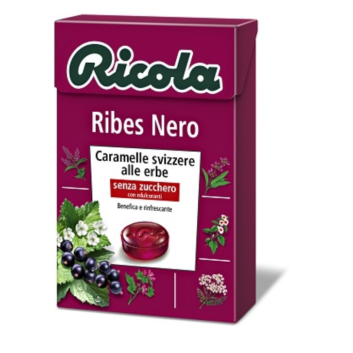 Ricola Ribes Nero Caramelle Senza Zucchero 50 grammi