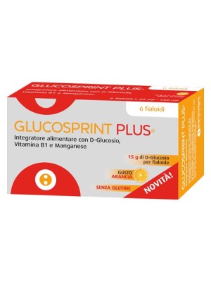 Glucosprint Plus Arancia 6 Fiale - Integratore Trattamento Ipoglicemia