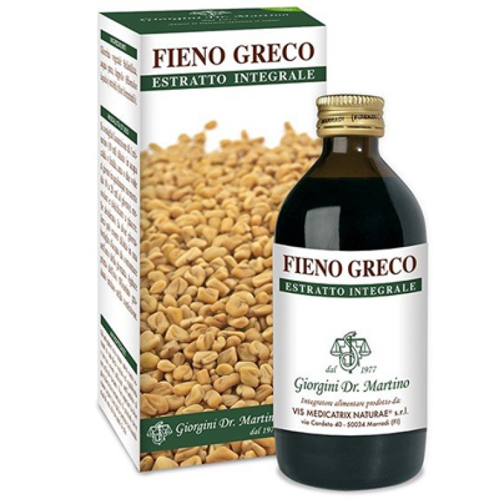 Fieno Greco Estratto Integrale 200 ml Dr. Giorgini - Integratore Sistema Digerente