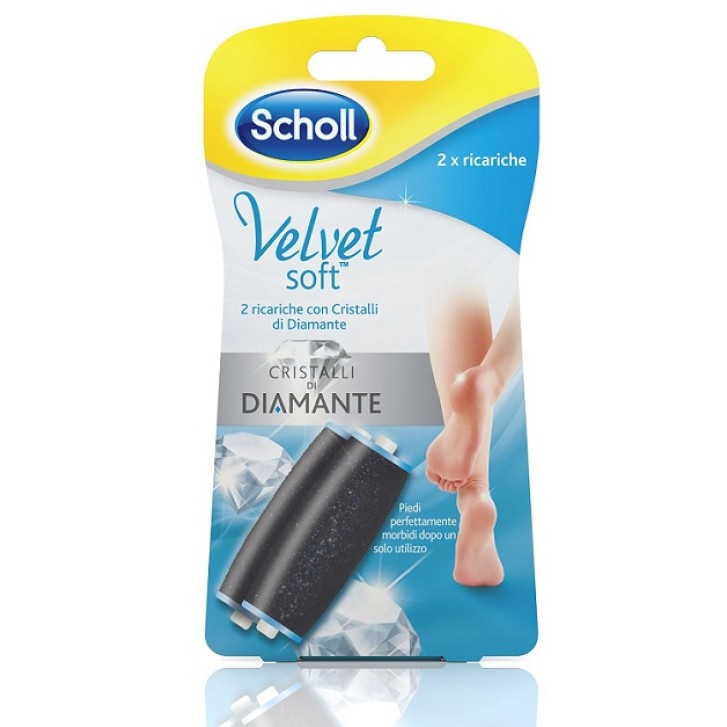Dr. Scholl Velvet Soft Touch Ricariche con Cristalli di Diamante 2 Pezzi