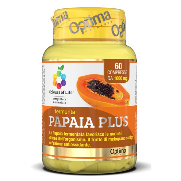 Optima Colours of Life Papaya Plus 60 Compresse - Integratore Antiossidante
