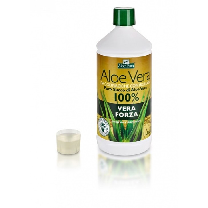 Optima Aloe Vera Succo Vera Forza 1000 ml - Integratore Gastrointestinale