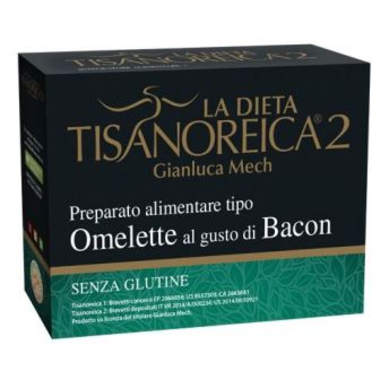 Tisanoreica 2 Omelette al Gusto di Bacon 4 Preparati da 27,5 grammi