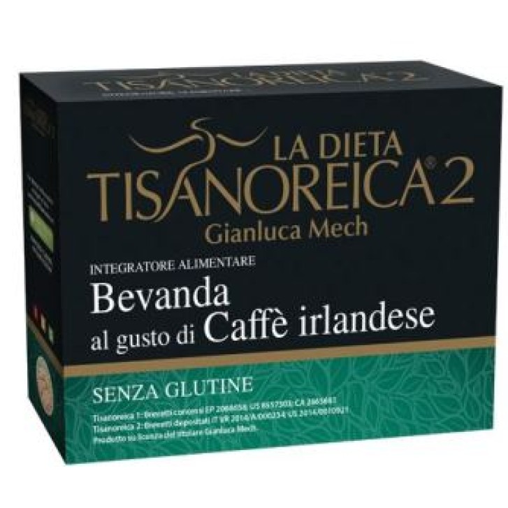 Tisanoreica 2 Bevanda Gusto Caffe' Irlandese Senza Glutine 4 Preparati da 28 grammi