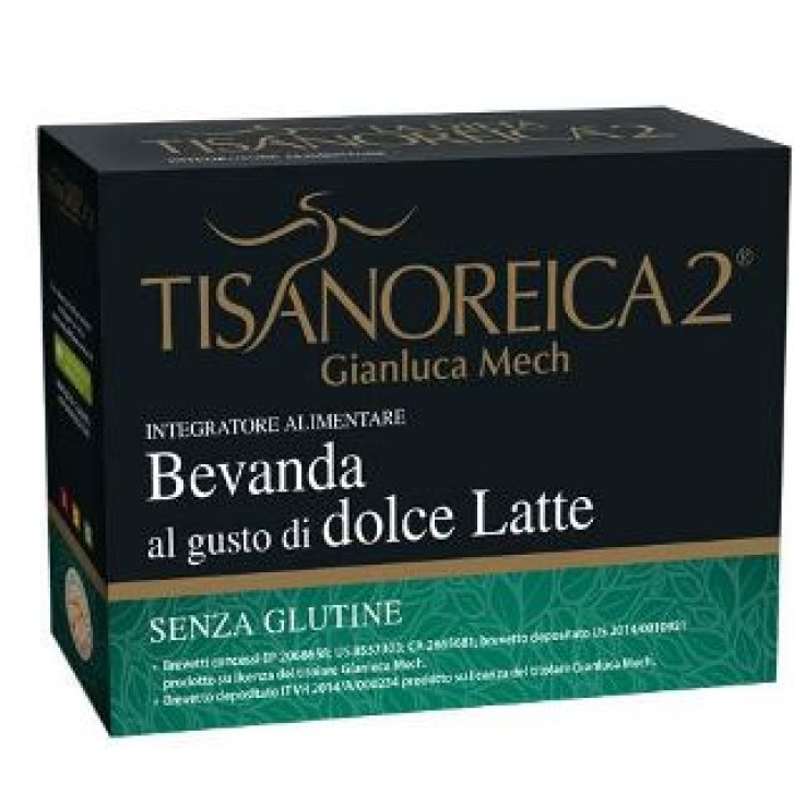 Tisanoreica 2 Bevanda Gusto Frappe' al Dolce Latte Senza Glutine 4 Preparati da 28 grammi