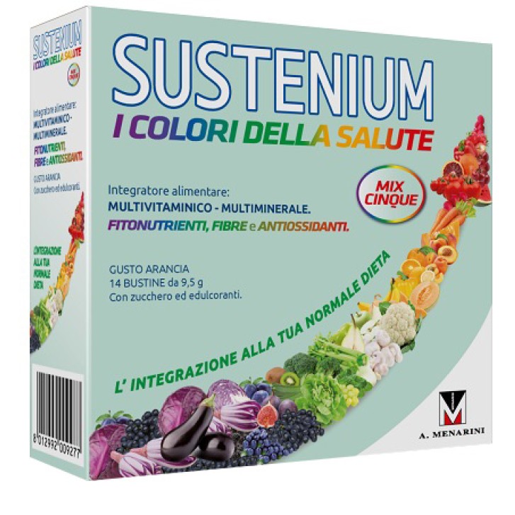 Sustenium I Colori della Salute Mix 5 14 Bustine - Integratore Multivitaminico e Minerali
