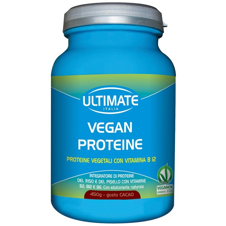 Ultimate Vegan Proteine Cacao 450 grammi - Integratore Alimentare