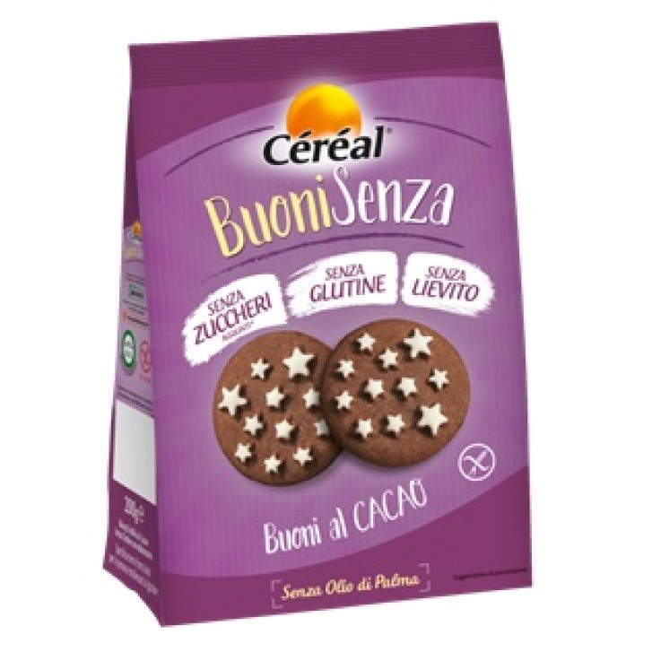 Cereal Biscotti al Cacao Senza Glutine 200 grammi
