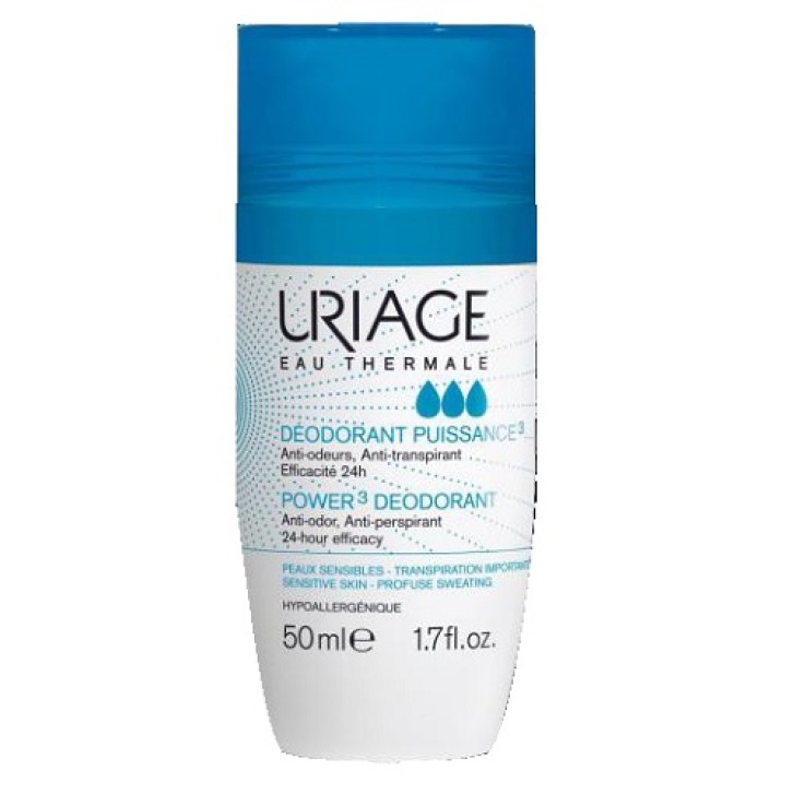 Uriage Eau Thermale Deodorante Power3 Anti-Sudorazione Intensa Roll-On 50 ml