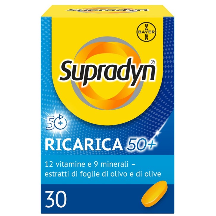 Supradyn Ricarica 50+ 30 Compresse scadenza 30/09/24 - Integratore Vitamine e Minerali