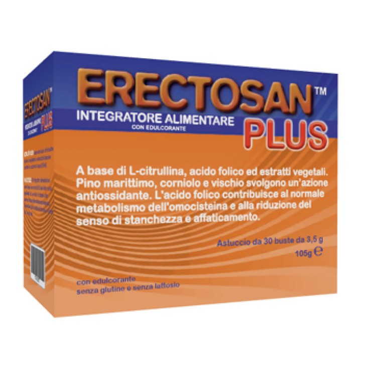 Erectosan Plus 30 Bustine - Integratore Antiossidante e per il controllo dell'Omocisteina