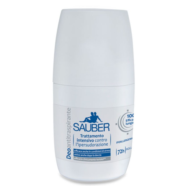 Sauber Deo Antitraspirante 72h Deodorante Roll-On 50 ml