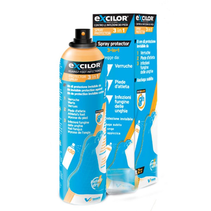 Excilor Protector Spray 3 in 1 Protezione Contro le Infezioni del Piede 100 ml