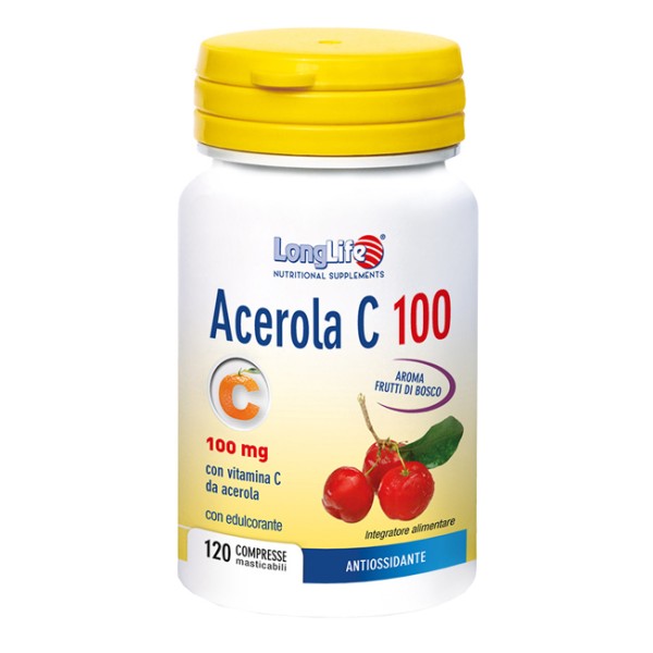Longlife Acerola C 100 120 Compresse - Integratore Antiossidante