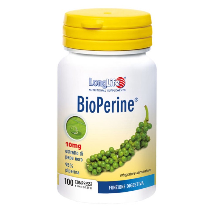 Longlife BioPerine 100 Compresse - Integratore Funzione Digestiva