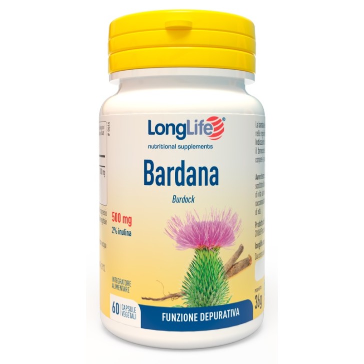 Longlife Bardana 60 Capsule Vegetali - Integratore Funzione Depurativa