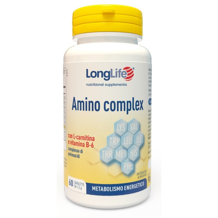 Longlife Amino Complex 60 Compresse - Integratore di Proteine del Siero di Latte