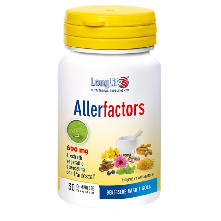 Longlife Allerfactors 30 Compresse - Integratore Funzionalità Vie Respiratorie