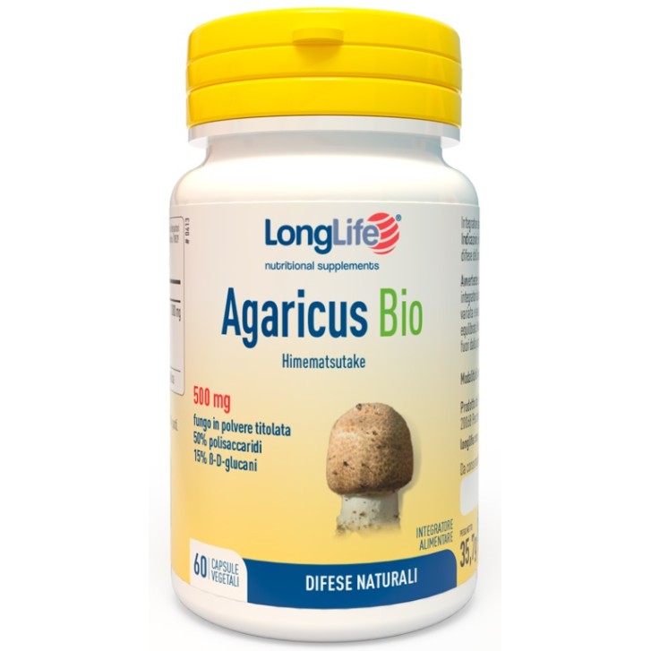 Longlife Agaricus Bio 60 Capsule - Integratore Metabolismo