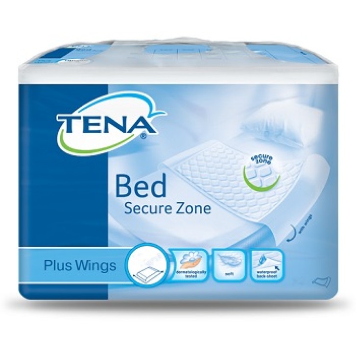 Tena Bed Secure Zone Plus Wings Traversine 80 x 180 cm 20 Pezzi