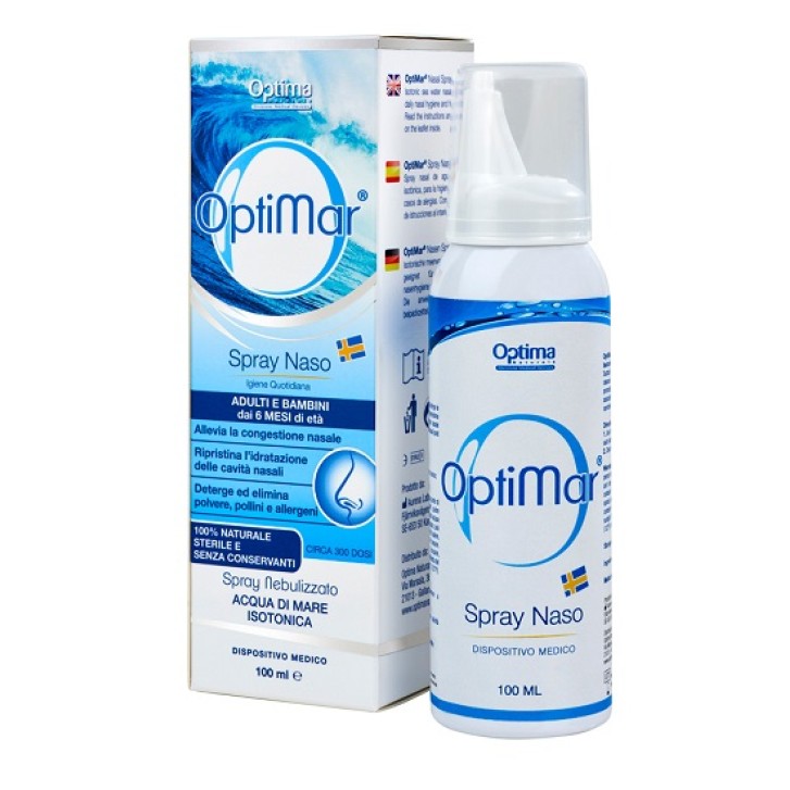 Optimar Spray Naso Soluzione Isotonica Decongestionante 100 ml