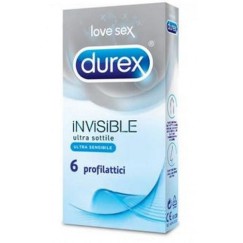 Durex Invisibile 6 Profilattici Extra Sottili
