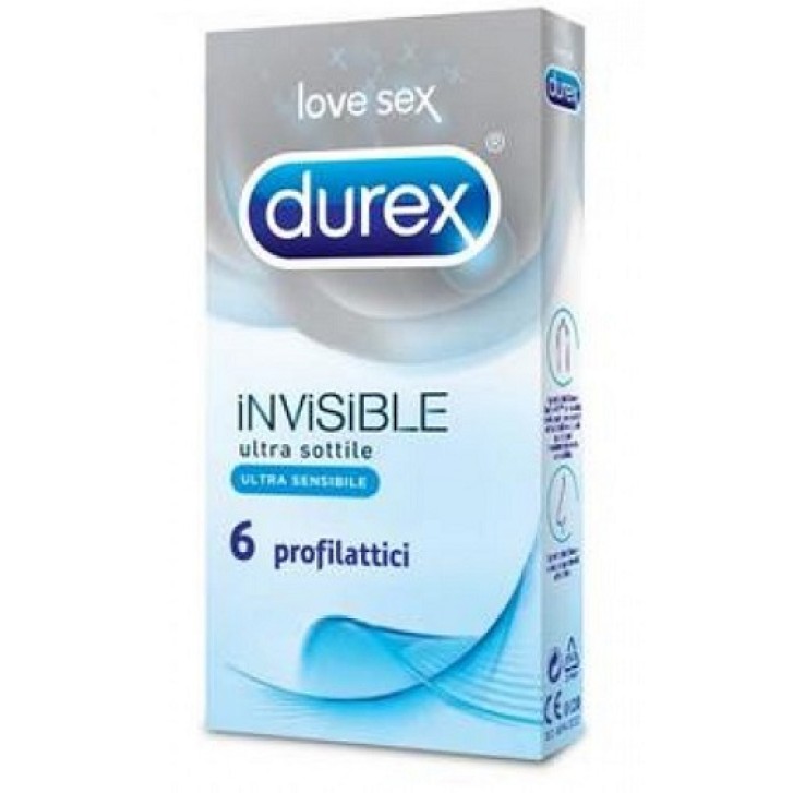 Durex Invisibile Profilattici Extra Sottili 6 pezzi
