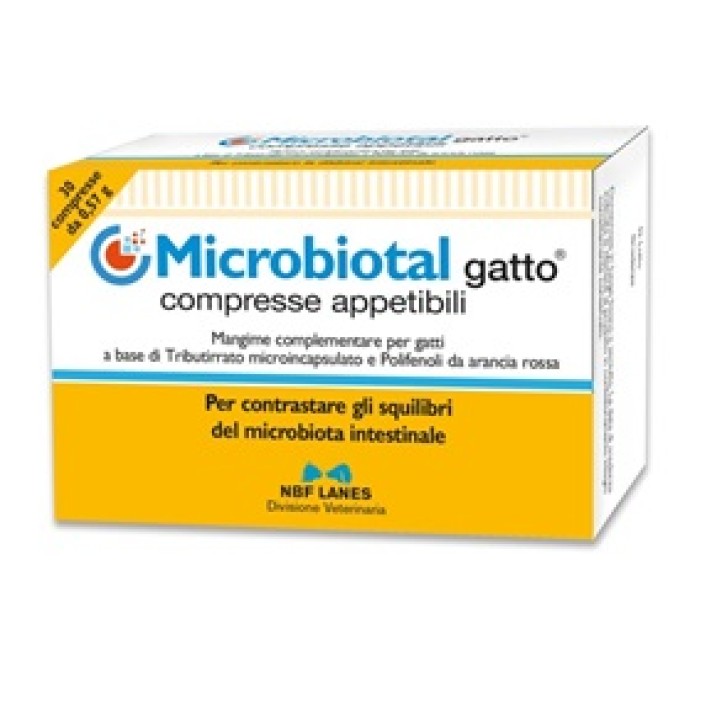 Microbiotal Gatto 30 Compresse - Integratore Intestinale