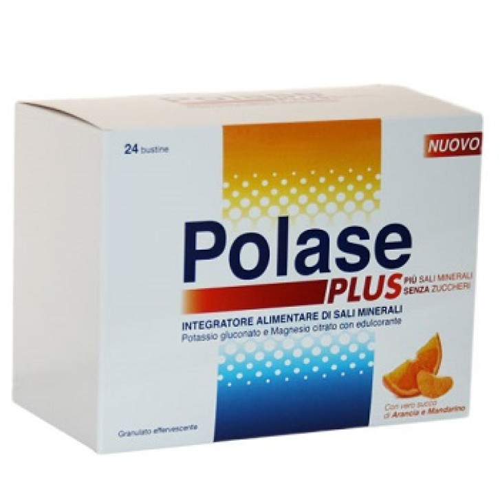 Polase Plus Senza Zuccheri 24 Bustine - Integratore Sali Minerali