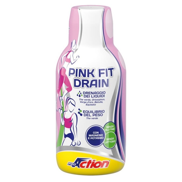 ProAction Pink Fit Drain 500 ml - Integratore Depurativo