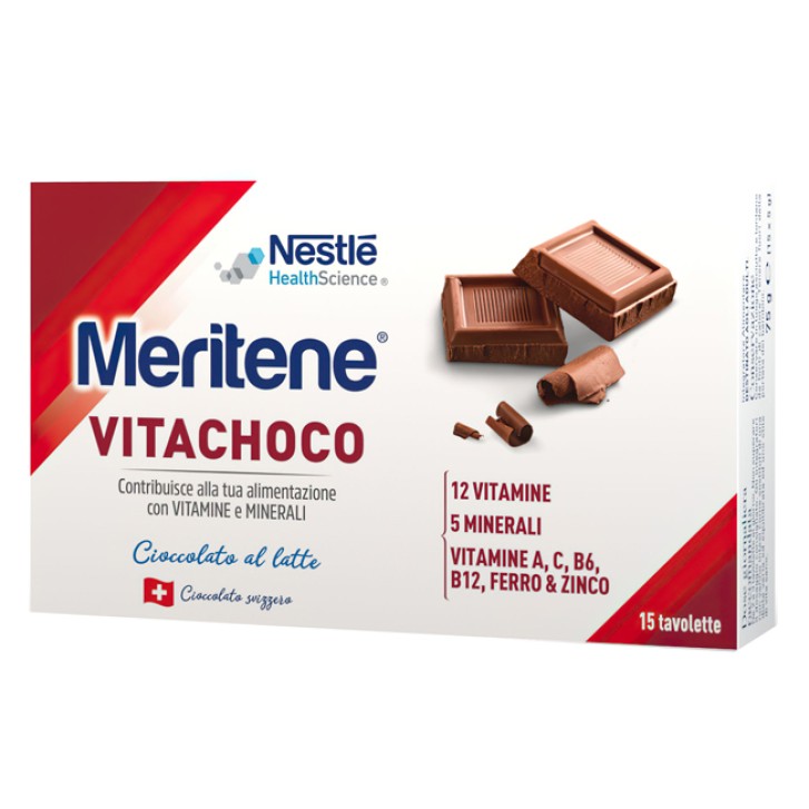 Meritene Vitachoco Latte 15 Cioccolattini - Integratore Multivitaminico