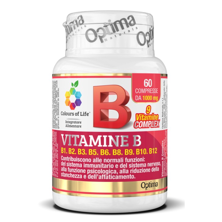 Optima Colour of Life Vitamina B Complex 60 Compresse - Integratore Vitamina B